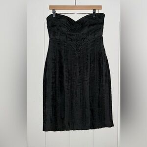 BCBGMaxAzria Strapless Silk Dress Elegant Prom Fairycore Grunge Junior Women‎ 8